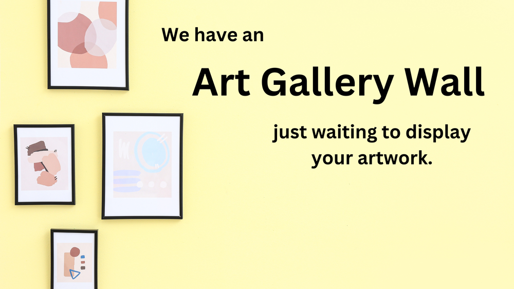 framed pictures on a wall