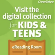 open book with words digital collection for kids and teens